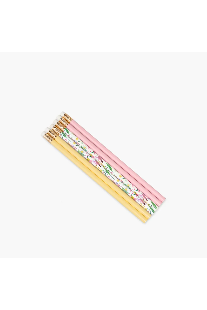 لايف ستايل Wooden Pencil with Eraser - Set of 6
